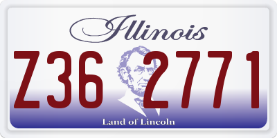 IL license plate Z362771