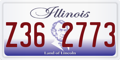 IL license plate Z362773