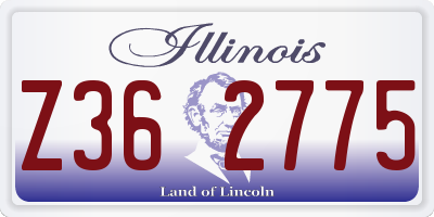 IL license plate Z362775