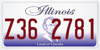 IL license plate Z362781