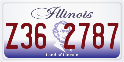 IL license plate Z362787