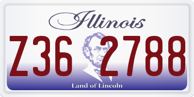 IL license plate Z362788