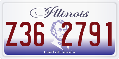 IL license plate Z362791