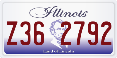 IL license plate Z362792