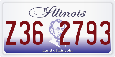 IL license plate Z362793