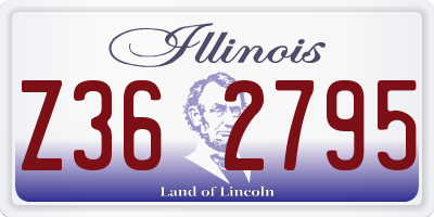 IL license plate Z362795