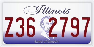 IL license plate Z362797