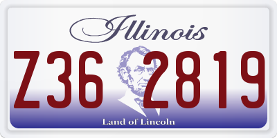 IL license plate Z362819