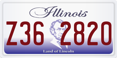IL license plate Z362820