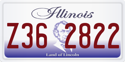 IL license plate Z362822