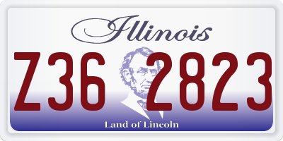 IL license plate Z362823