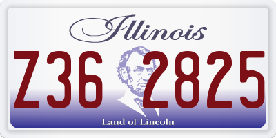 IL license plate Z362825