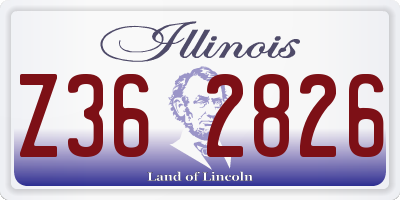 IL license plate Z362826
