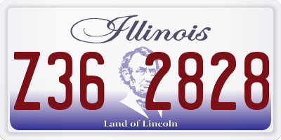 IL license plate Z362828