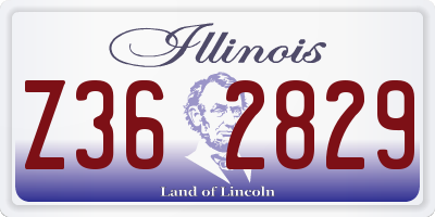 IL license plate Z362829