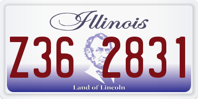 IL license plate Z362831