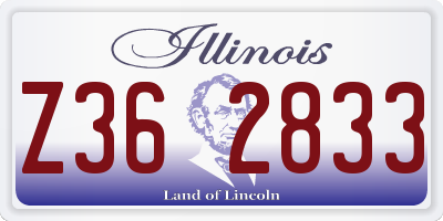 IL license plate Z362833