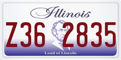 IL license plate Z362835
