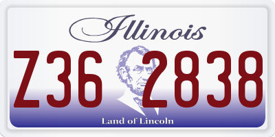 IL license plate Z362838