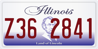 IL license plate Z362841