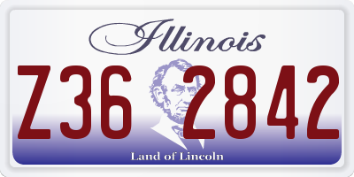IL license plate Z362842