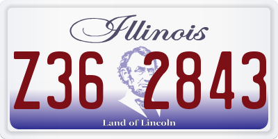 IL license plate Z362843