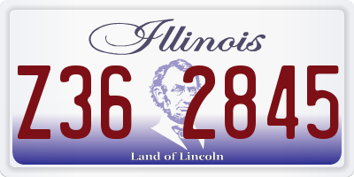 IL license plate Z362845