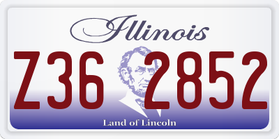 IL license plate Z362852