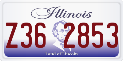 IL license plate Z362853