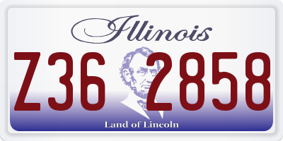 IL license plate Z362858
