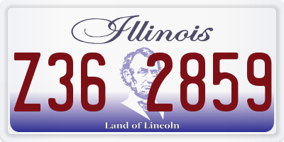 IL license plate Z362859
