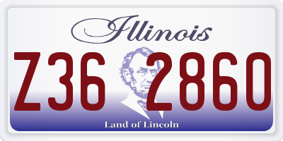 IL license plate Z362860