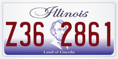 IL license plate Z362861