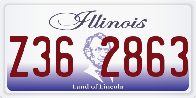 IL license plate Z362863