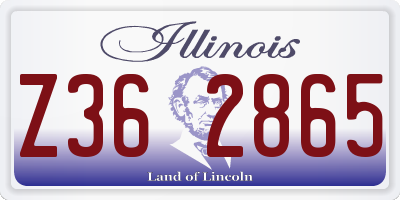 IL license plate Z362865