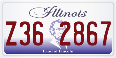 IL license plate Z362867
