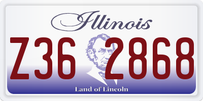 IL license plate Z362868