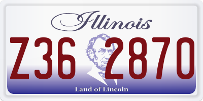 IL license plate Z362870