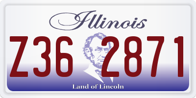IL license plate Z362871
