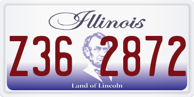 IL license plate Z362872