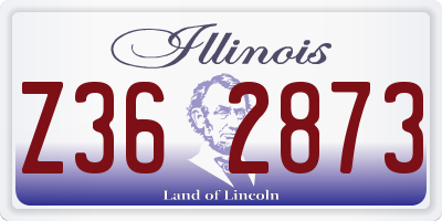 IL license plate Z362873