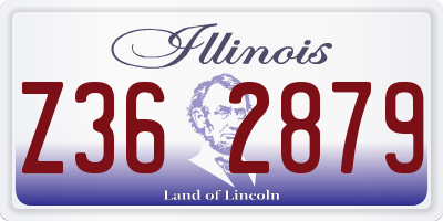 IL license plate Z362879