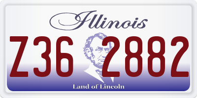 IL license plate Z362882