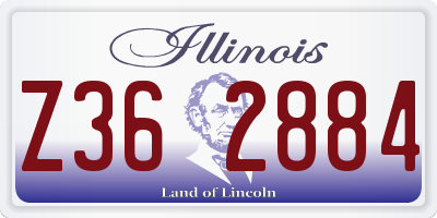 IL license plate Z362884