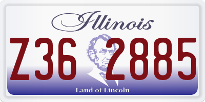 IL license plate Z362885