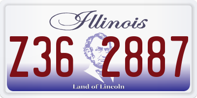 IL license plate Z362887