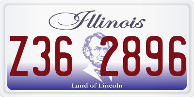 IL license plate Z362896
