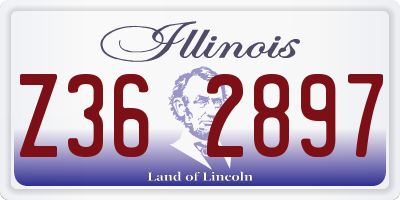 IL license plate Z362897