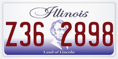 IL license plate Z362898
