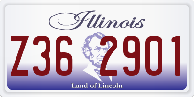 IL license plate Z362901